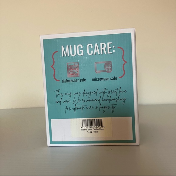 Brooke & Jess Designs Ceramic Camper Mama Bear Mug Teal - Picture 6 of 6